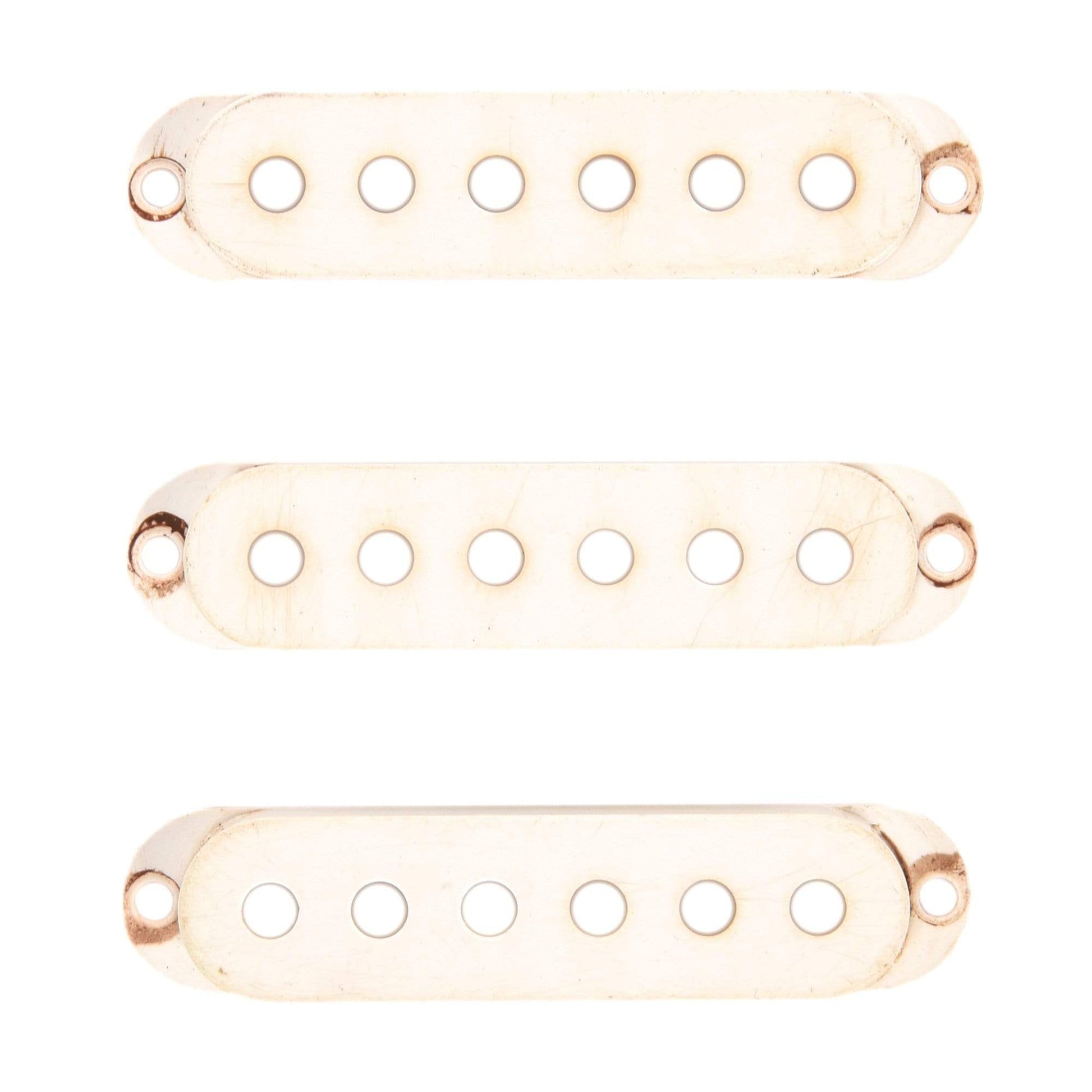 GuitarSlinger 57 Strat White Pickup Covers Parts / Guitar Pickups