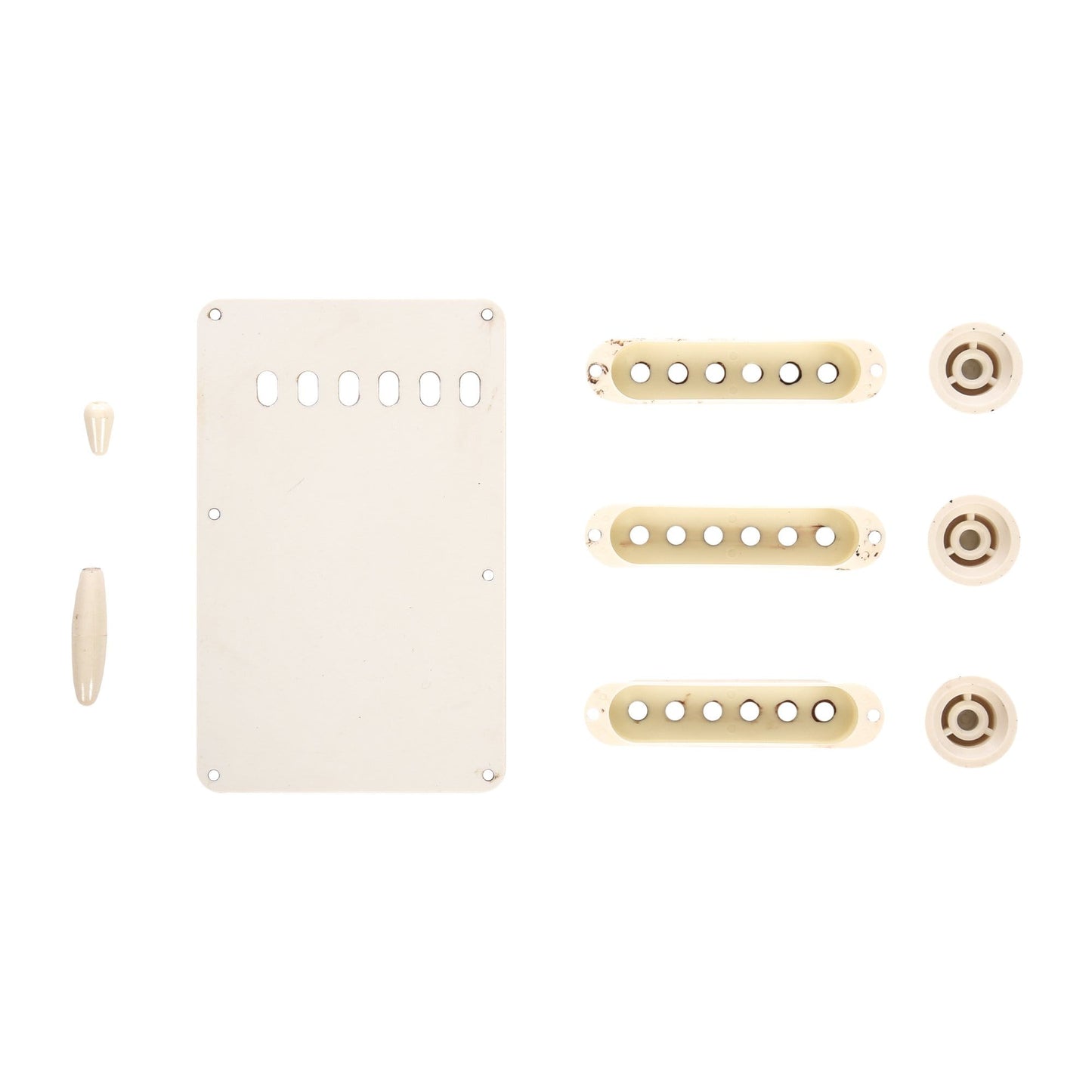 GuitarSlinger Strat Aged Accessory Set Aged White Parts