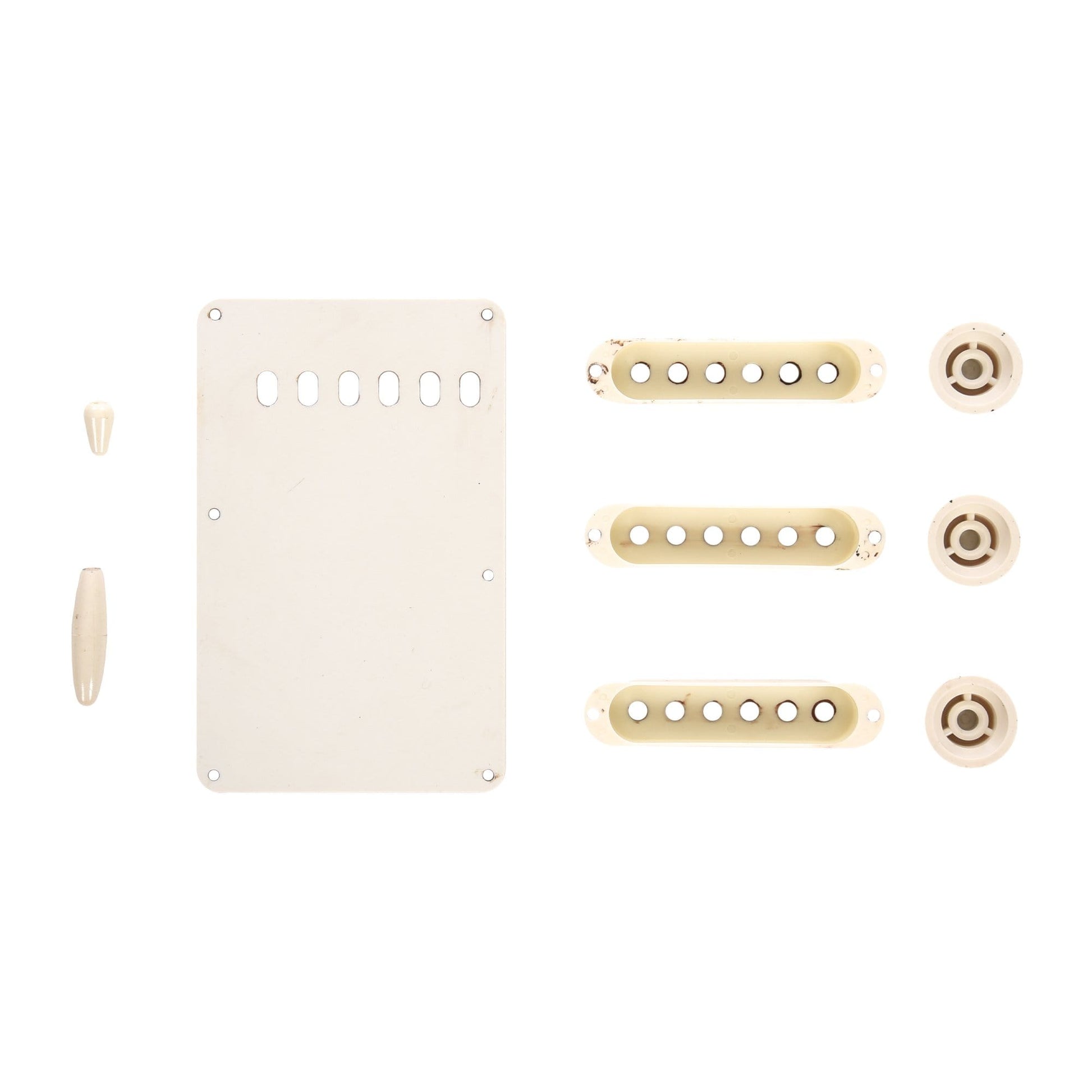 GuitarSlinger Strat Aged Accessory Set Aged White Parts