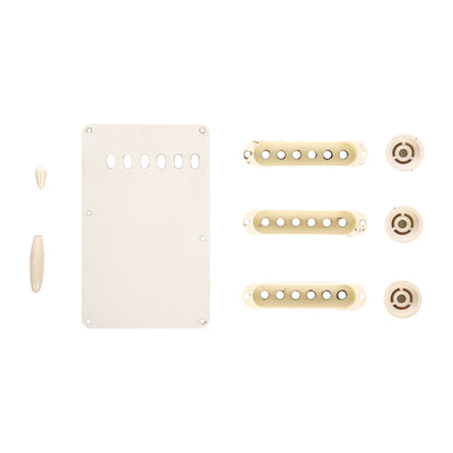 GuitarSlinger Strat Aged Accessory Set Aged White Parts