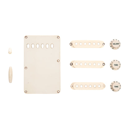 GuitarSlinger Strat Aged Accessory Set Aged White Parts