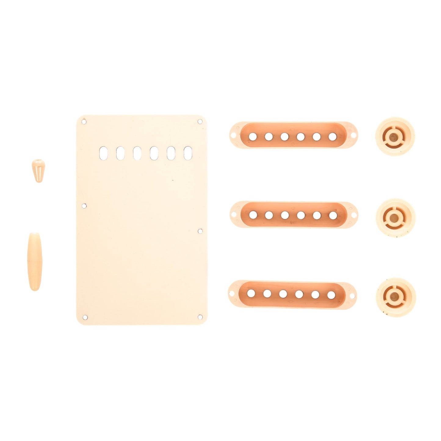 GuitarSlinger Strat Aged Accessory Set Ivory Parts