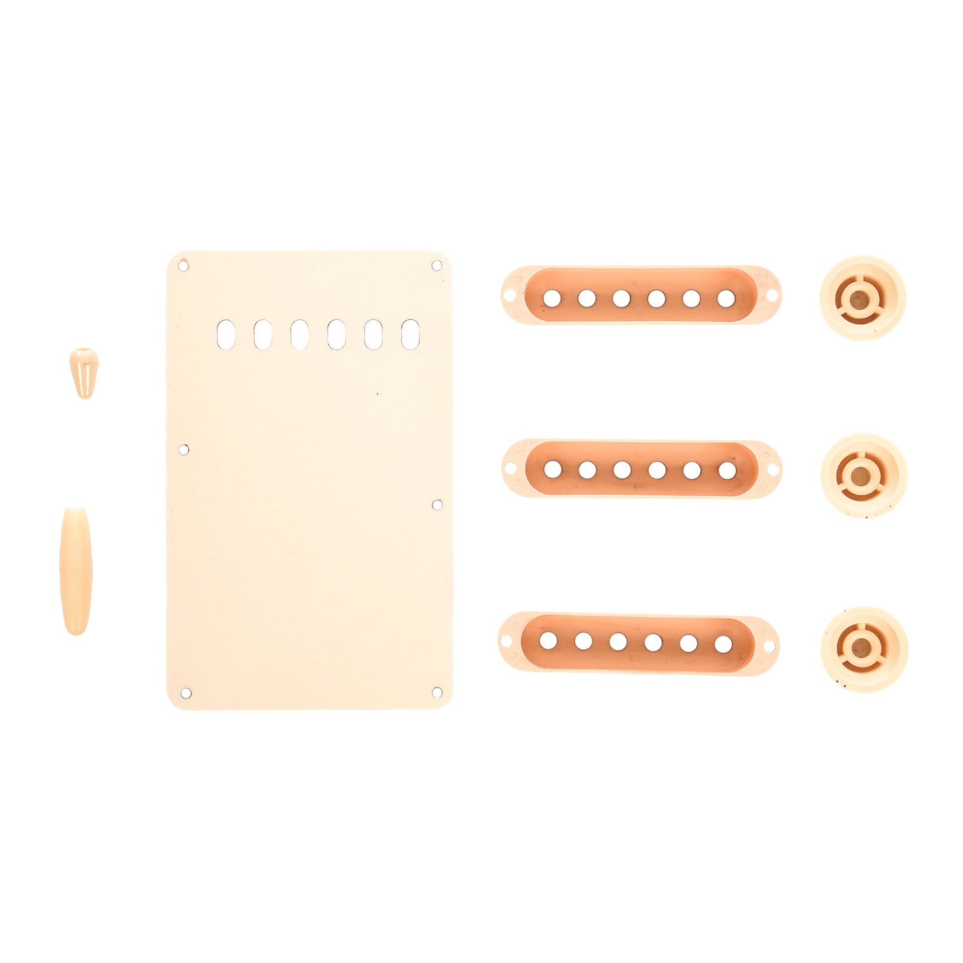 GuitarSlinger Strat Aged Accessory Set Ivory Parts