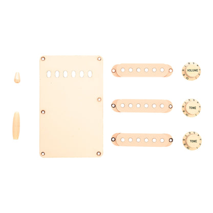 GuitarSlinger Strat Aged Accessory Set Ivory Parts