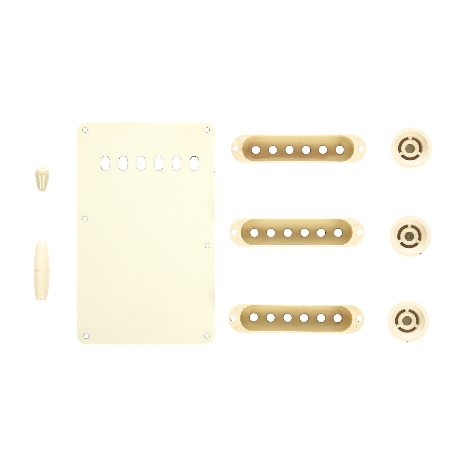 GuitarSlinger Strat Aged Accessory Set Mint Green Parts