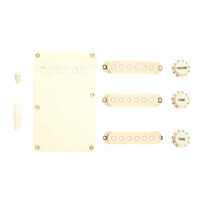 GuitarSlinger Strat Aged Accessory Set Mint Green Parts