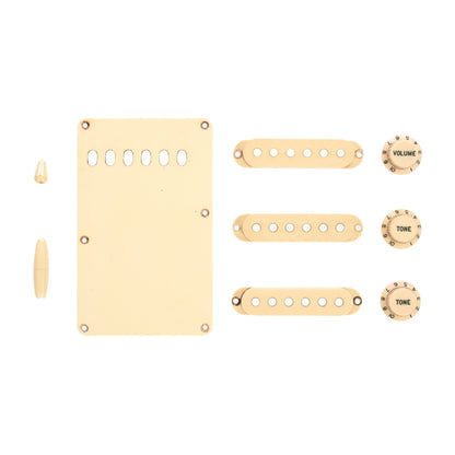GuitarSlinger Strat Aged Accessory Set Worn White Parts