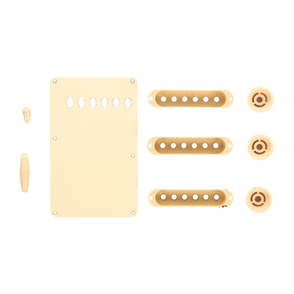 GuitarSlinger Strat Aged Accessory Set Worn White Parts
