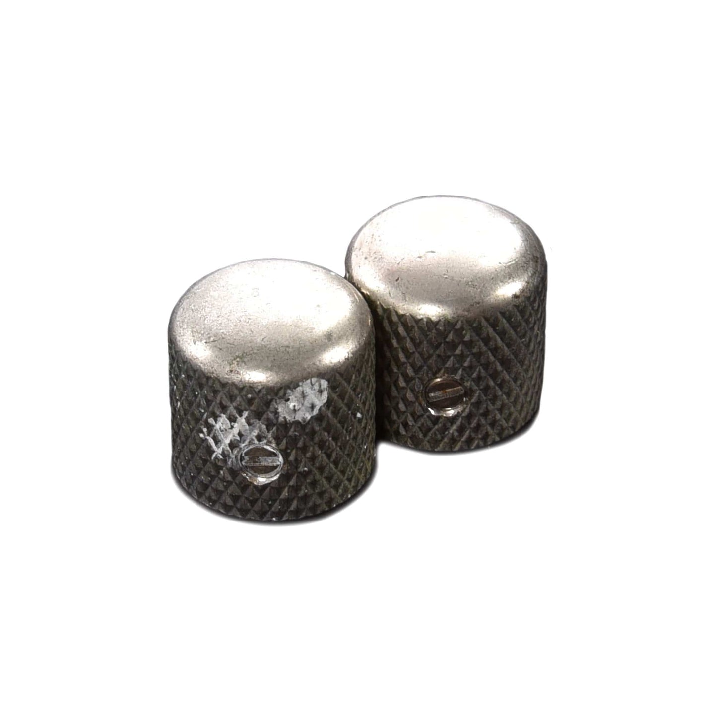 GuitarSlinger Tele Dome Metal Knobs (2) Parts / Knobs