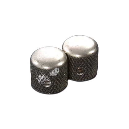 GuitarSlinger Tele Dome Metal Knobs (2) Parts / Knobs