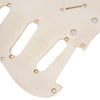 GuitarSlinger 50s Strat Pickguard White 1-Ply 1.6mm Parts / Pickguards