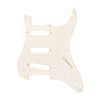GuitarSlinger 50s Strat Pickguard White 1-Ply 2.0mm Parts / Pickguards