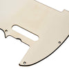 GuitarSlinger 60s Tele Pickguard Parchment 3-Ply Parts / Pickguards