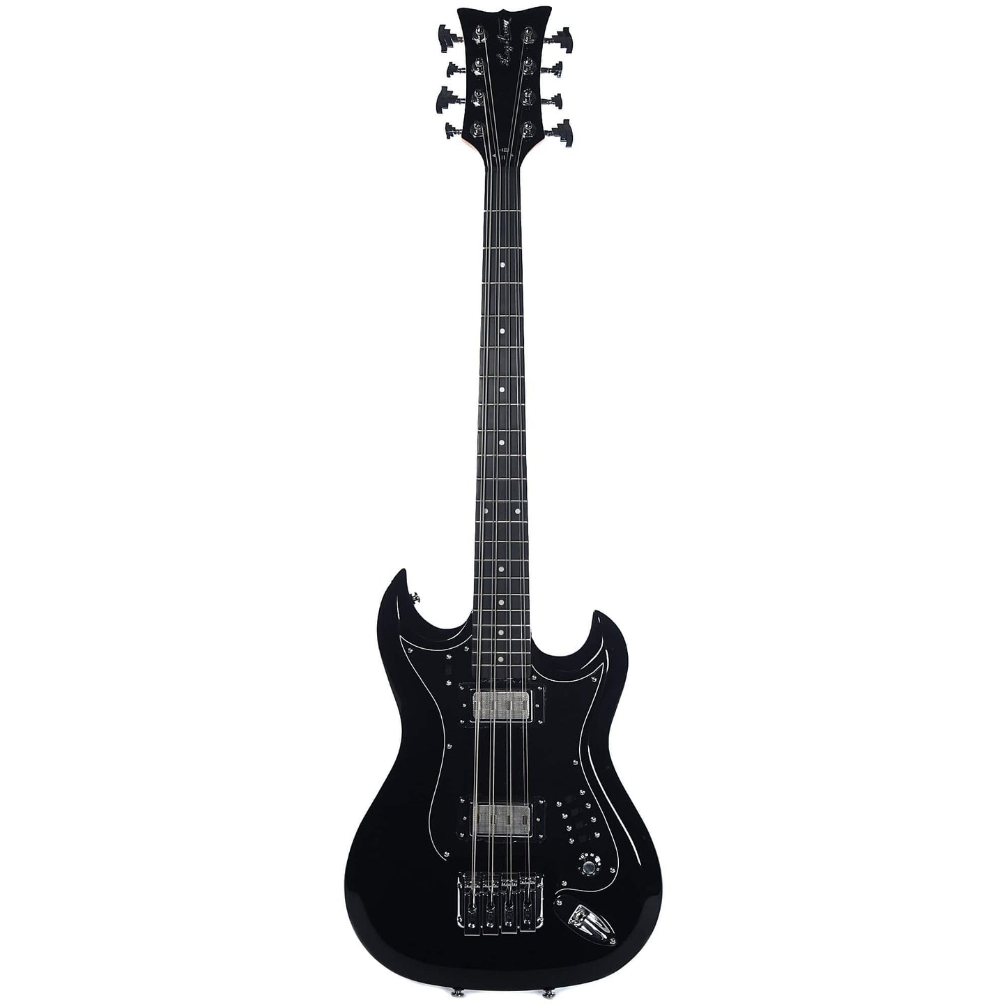 Hagstrom Retroscape 8-String Bass Black Bass Guitars / 5-String or More