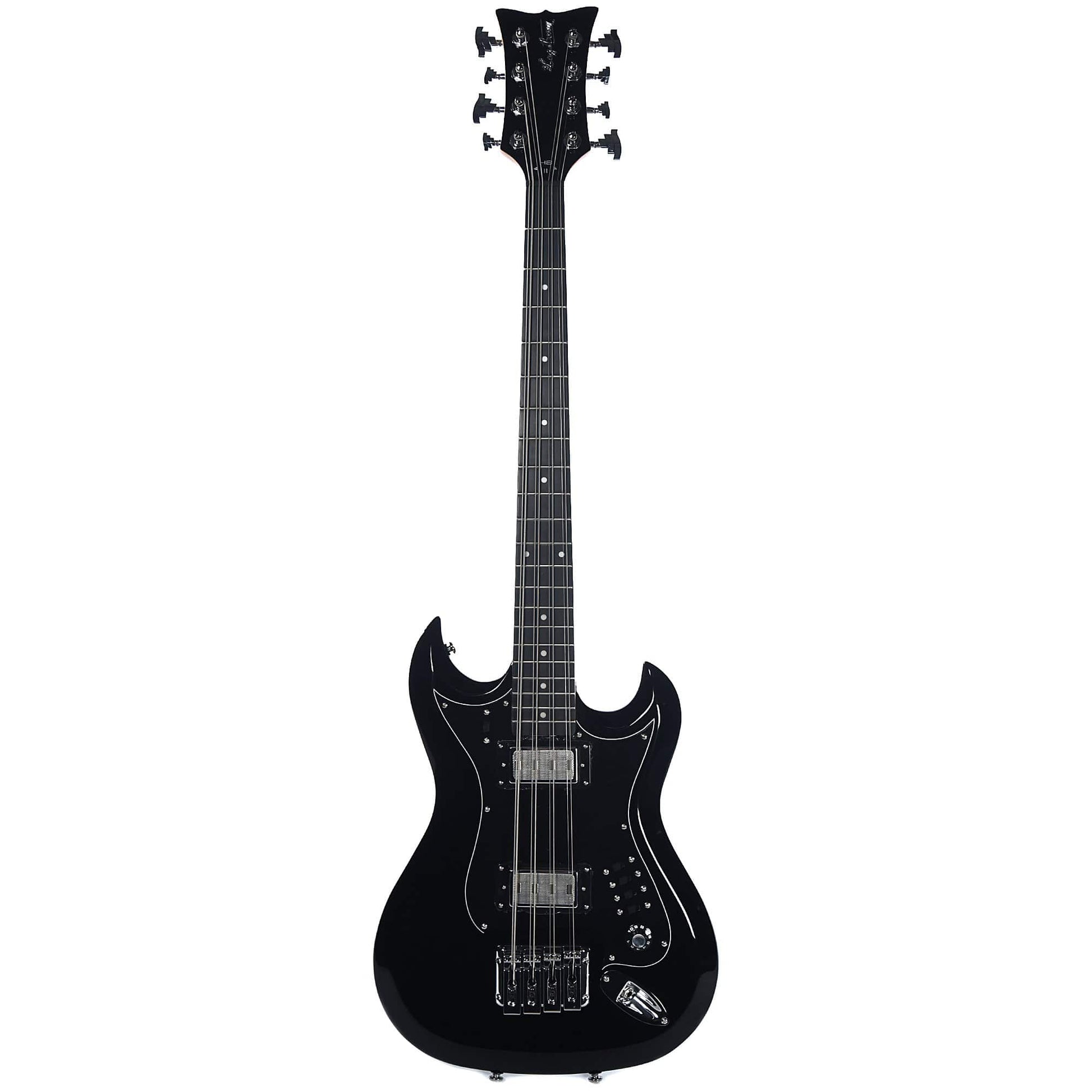 Hagstrom Retroscape 8-String Bass Black Bass Guitars / 5-String or More