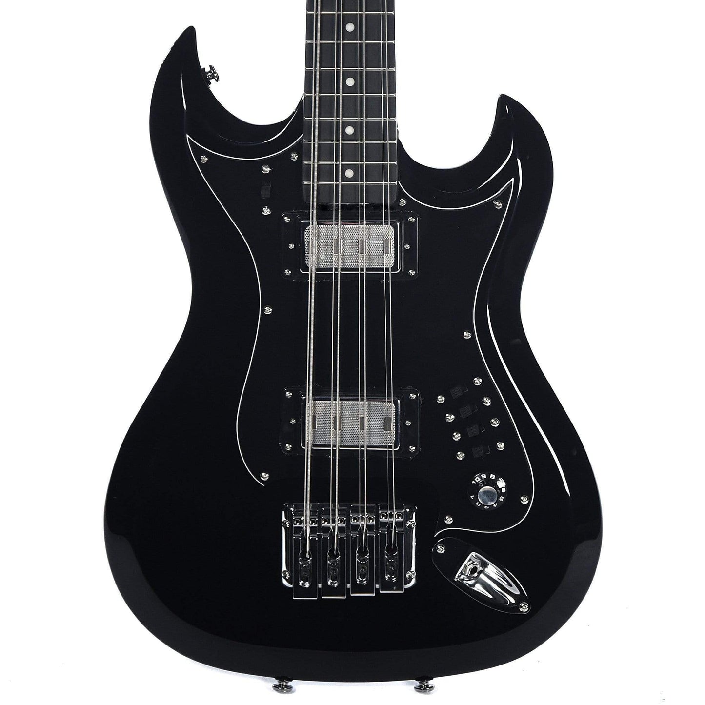 Hagstrom Retroscape 8-String Bass Black Bass Guitars / 5-String or More