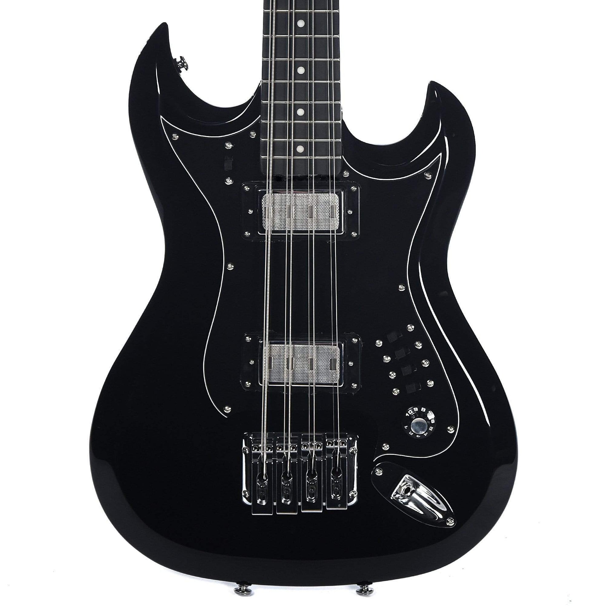 Hagstrom Retroscape 8-String Bass Black Bass Guitars / 5-String or More