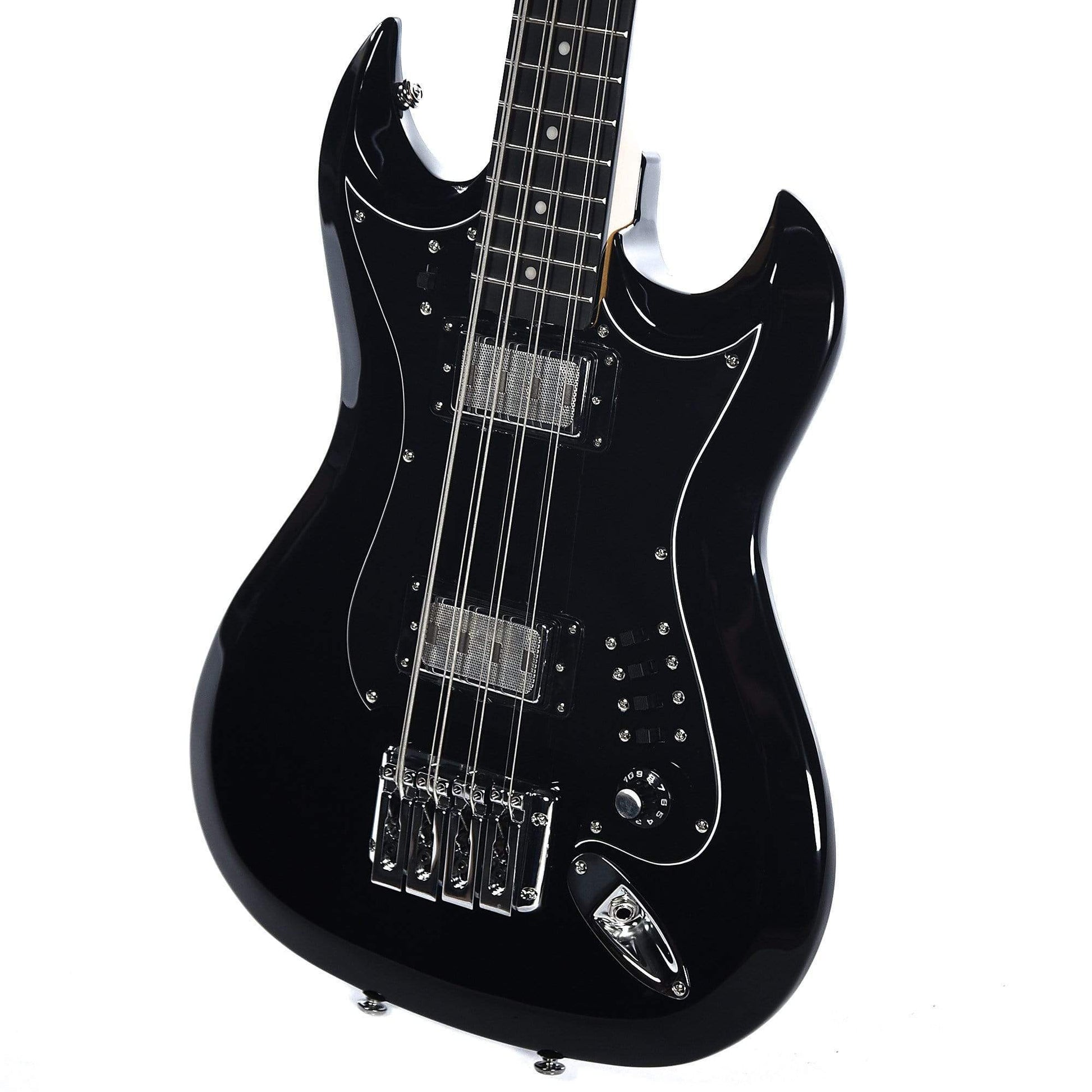 Hagstrom Retroscape 8-String Bass Black Bass Guitars / 5-String or More