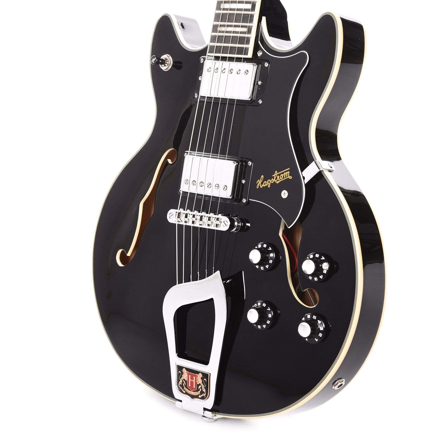Hagstrom Alvar Black Gloss Electric Guitars / Semi-Hollow