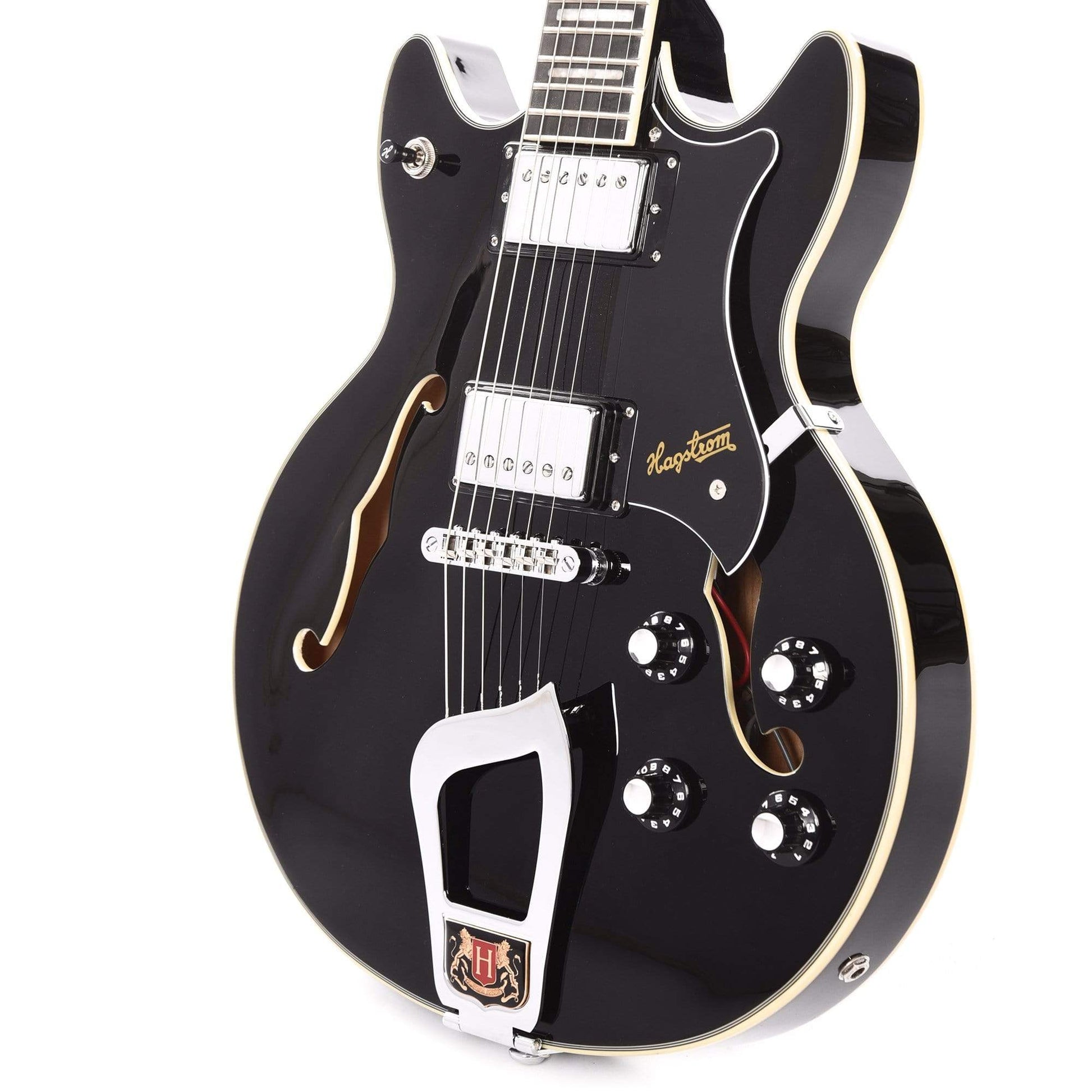 Hagstrom Alvar Black Gloss Electric Guitars / Semi-Hollow