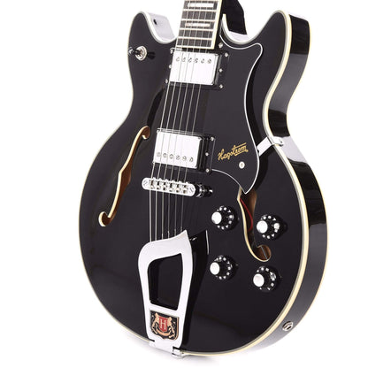Hagstrom Alvar Black Gloss Electric Guitars / Semi-Hollow