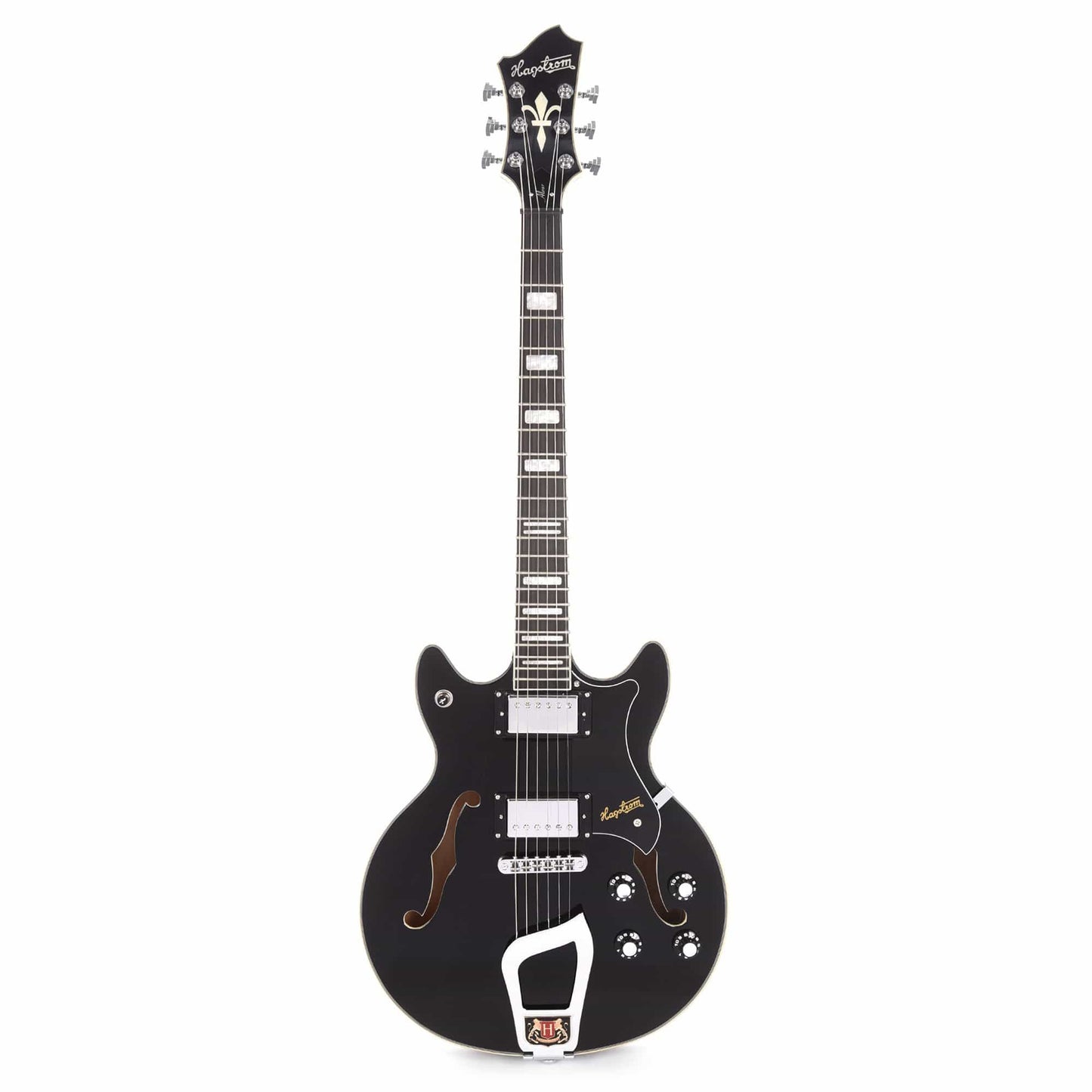 Hagstrom Alvar Black Gloss Electric Guitars / Semi-Hollow