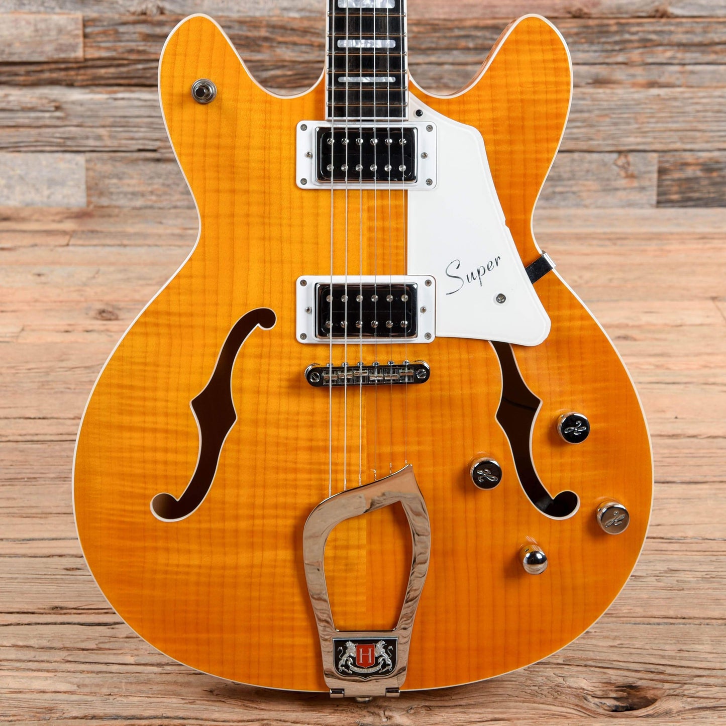 Hagstrom SUVIK-DDL Super Viking Semi-Hollow Dandy Dandelion Sunburst Electric Guitars / Semi-Hollow