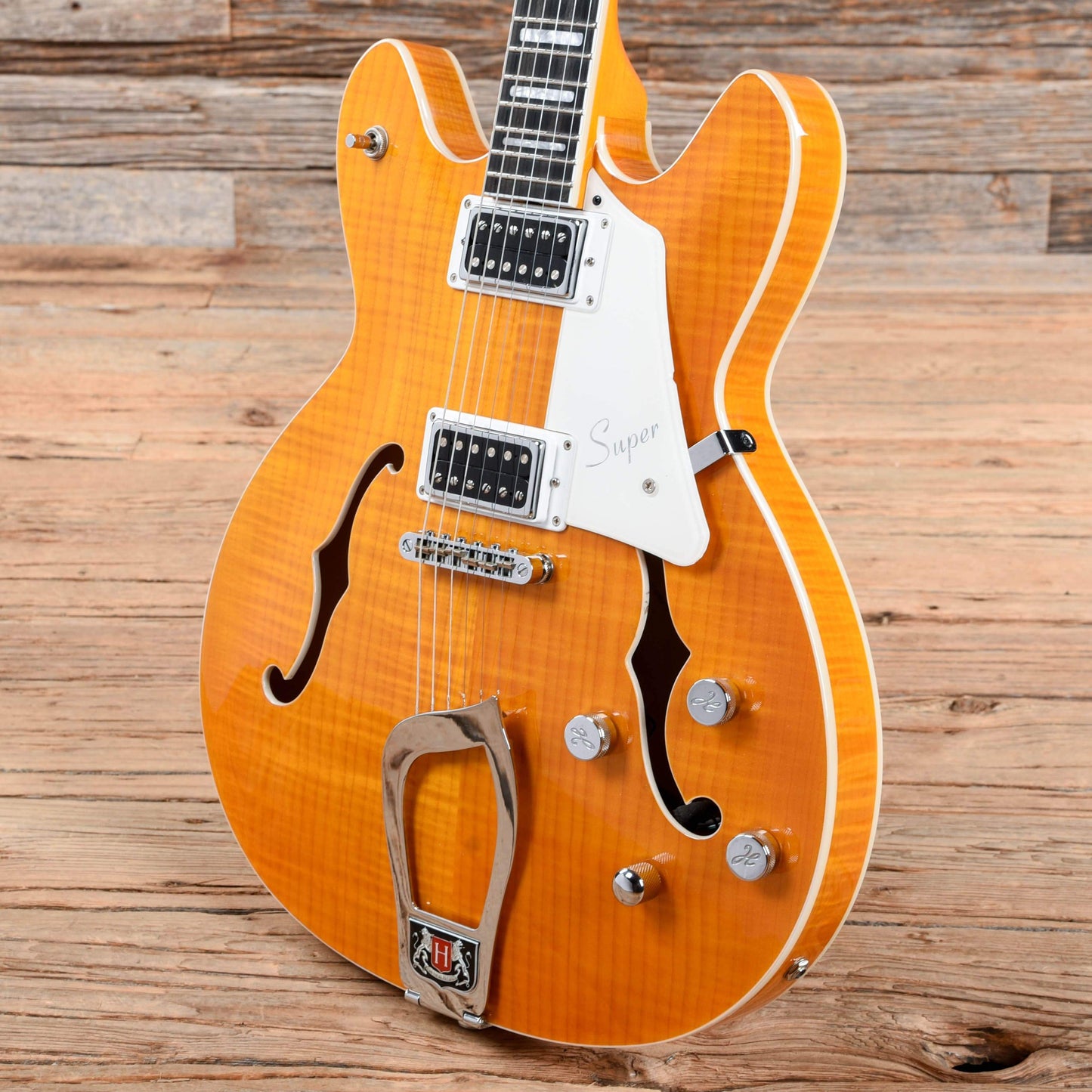 Hagstrom SUVIK-DDL Super Viking Semi-Hollow Dandy Dandelion Sunburst Electric Guitars / Semi-Hollow