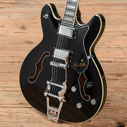 Hagstrom Tremar Viking Deluxe Black 2019 Electric Guitars / Semi-Hollow