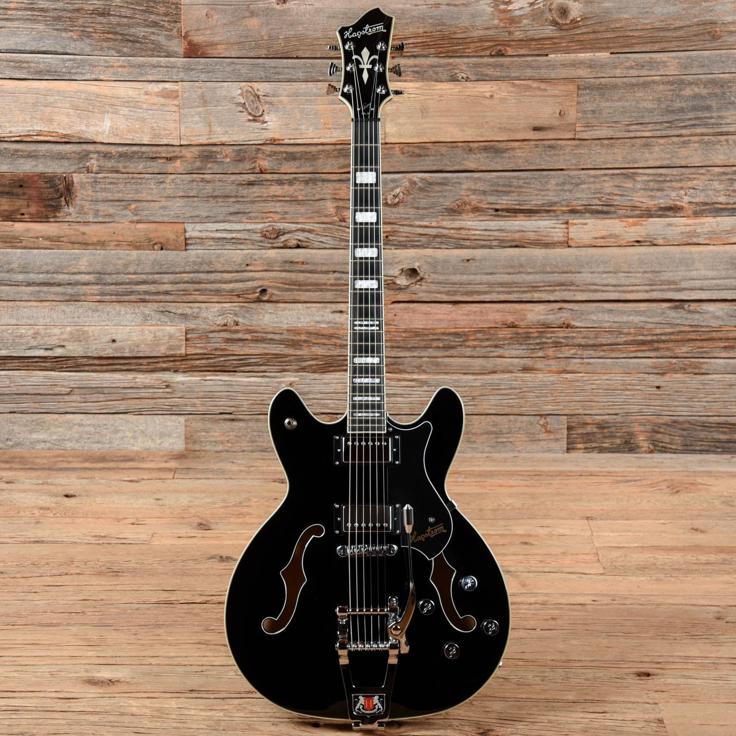 Hagstrom Tremar Viking Deluxe Black 2019 Electric Guitars / Semi-Hollow