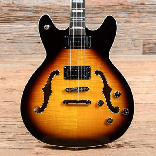 Hagstrom Viking Deluxe Baritone Sunburst 2018 Electric Guitars / Semi-Hollow