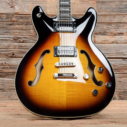 Hagstrom Viking Deluxe Baritone Sunburst 2018 Electric Guitars / Semi-Hollow