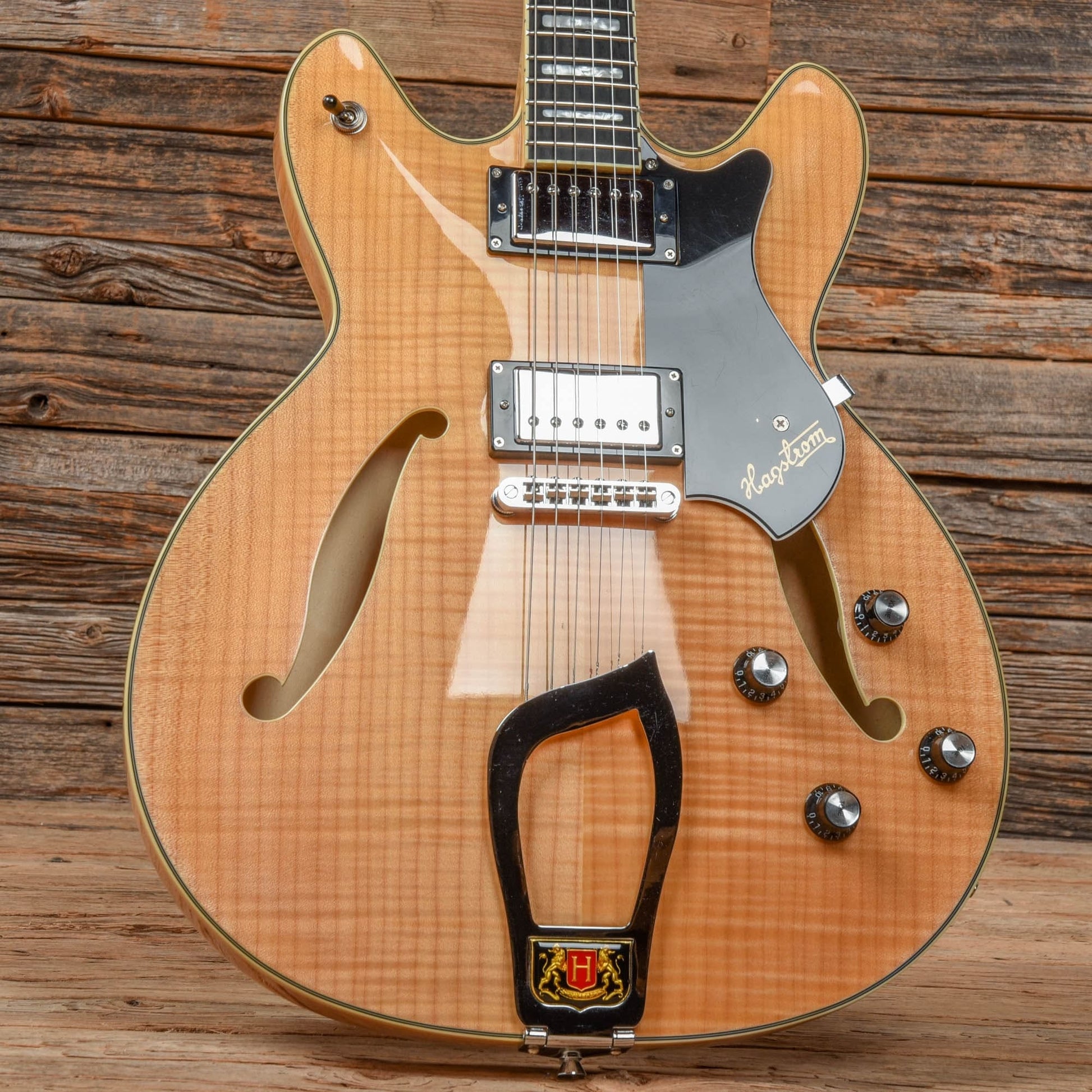 Hagstrom Viking Deluxe Natural 2010 Electric Guitars / Semi-Hollow