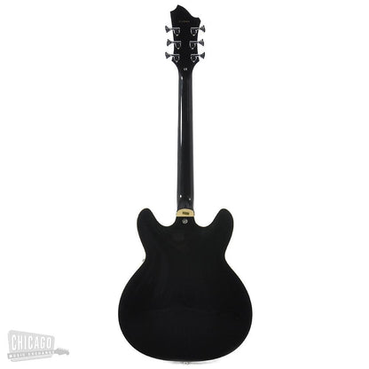 Hagstrom Viking Deluxe Tremar Black Gloss Electric Guitars / Semi-Hollow