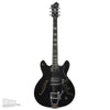 Hagstrom Viking Deluxe Tremar Black Gloss Electric Guitars / Semi-Hollow