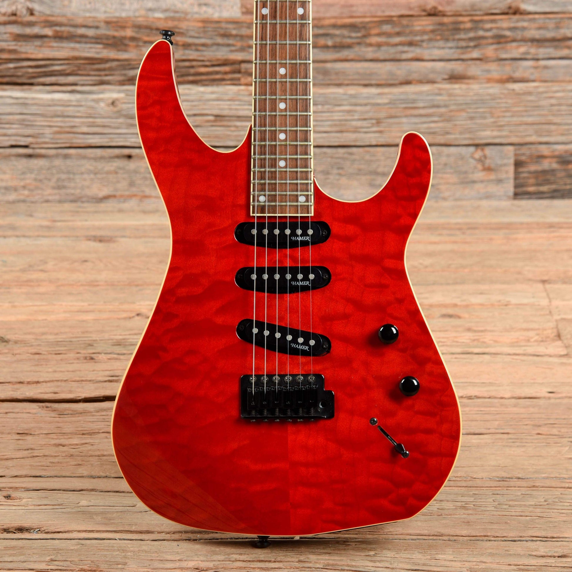 Hamer CX Series Transparent Red Electric Guitars / Solid Body