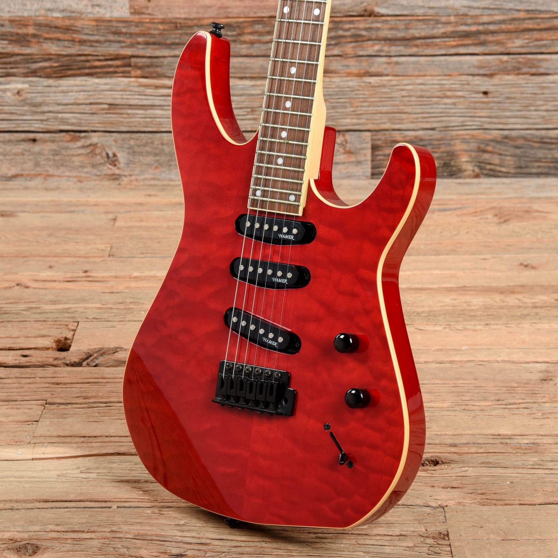 Hamer CX Series Transparent Red Electric Guitars / Solid Body