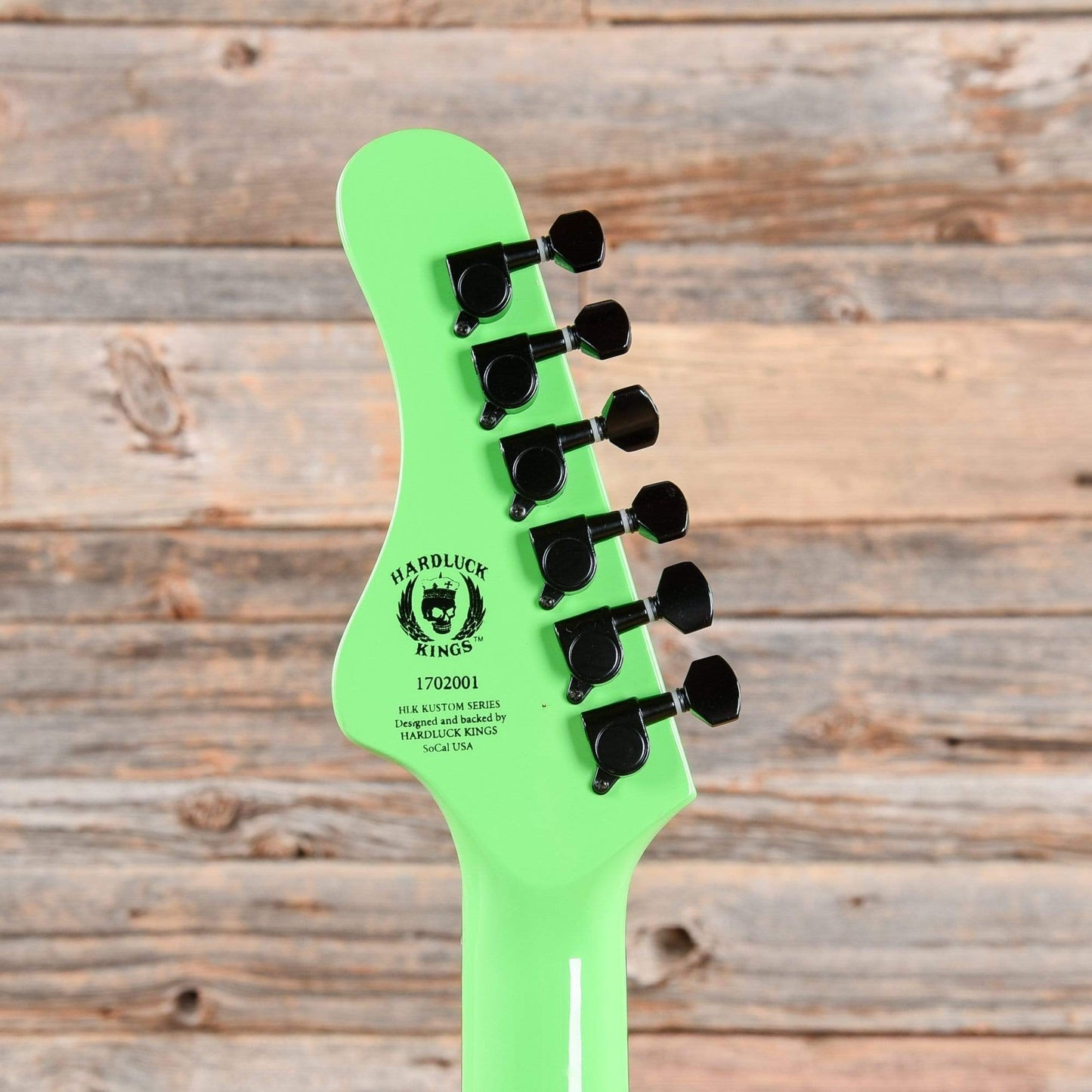 HardLuck Kings Southern Belle Neon Green 2017 Electric Guitars / Solid Body