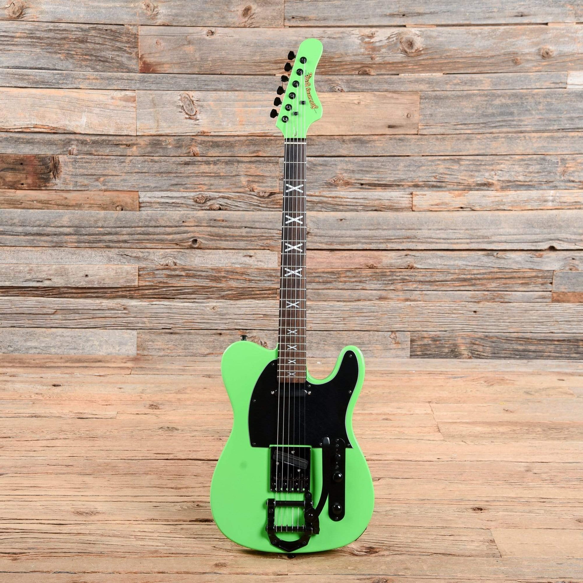 HardLuck Kings Southern Belle Neon Green 2017 Electric Guitars / Solid Body