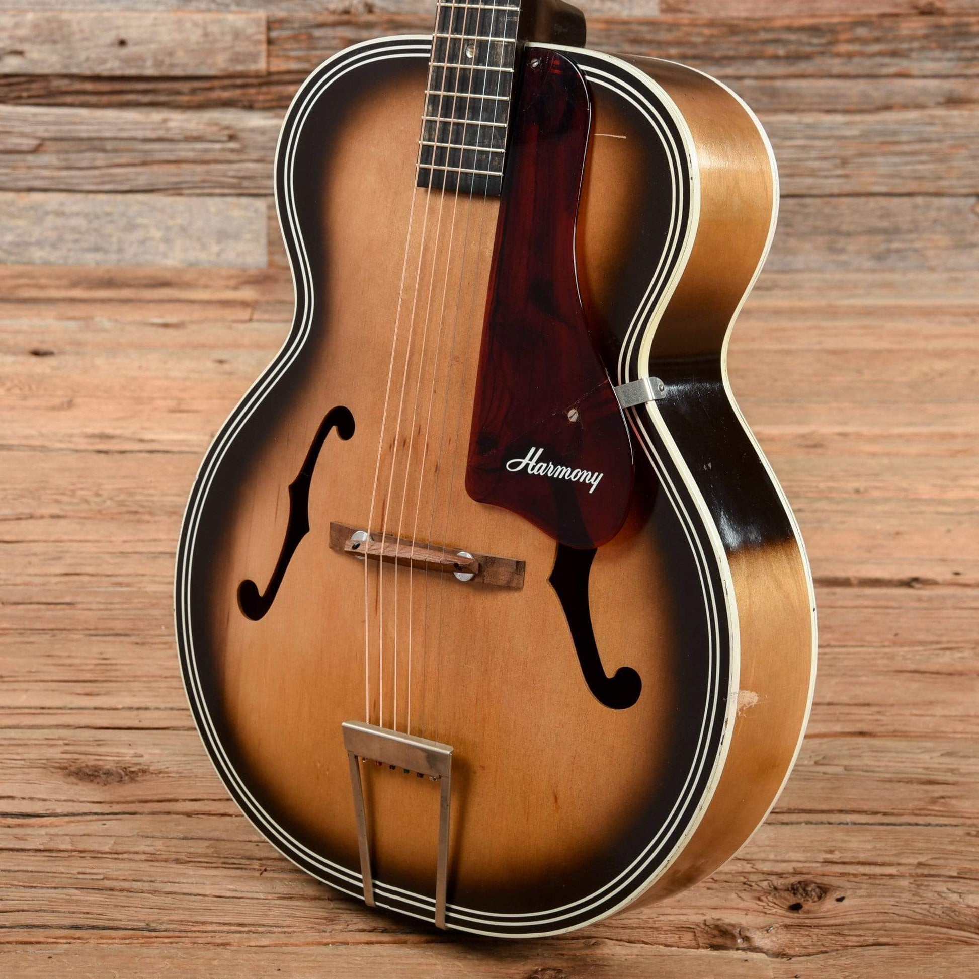 Harmony H1222 Archtone Sunburst 1950s Acoustic Guitars / Archtop