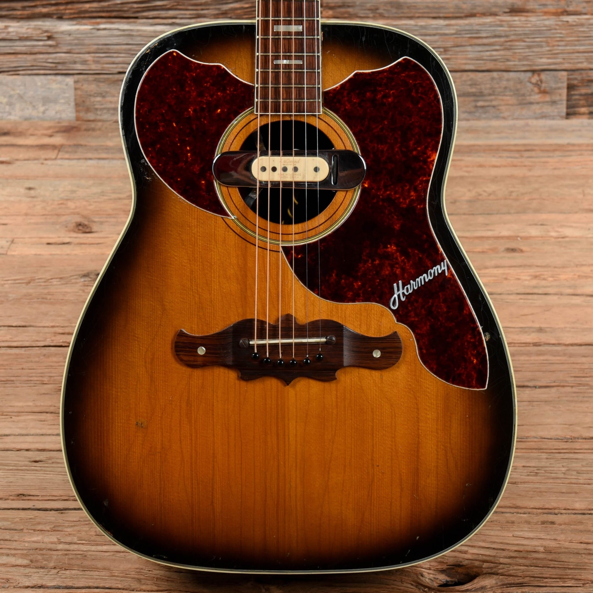 Harmony Sovereign Deluxe H1265 Sunburst 1960s Acoustic Guitars / Jumbo