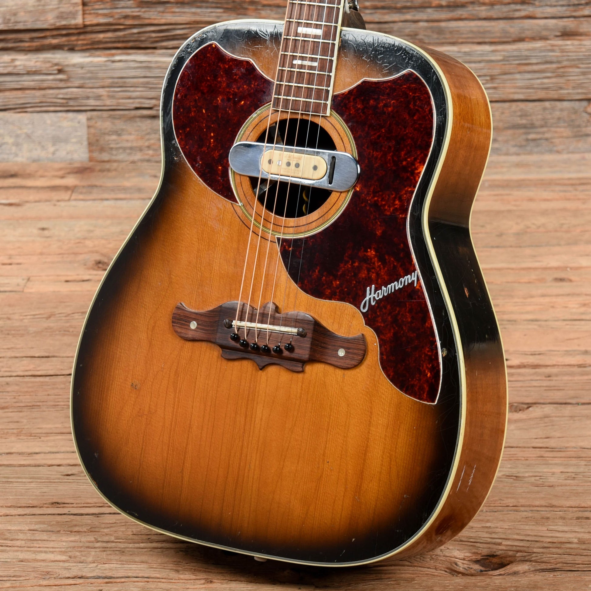 Harmony Sovereign Deluxe H1265 Sunburst 1960s Acoustic Guitars / Jumbo