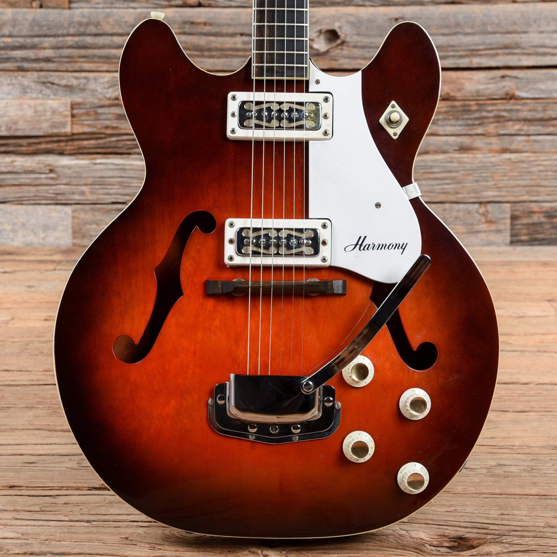 Harmony H56/1 Rocket Red Burst 1968 Electric Guitars / Hollow Body