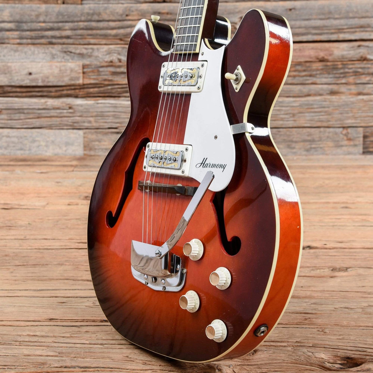 Harmony H56/1 Rocket Red Burst 1968 Electric Guitars / Hollow Body