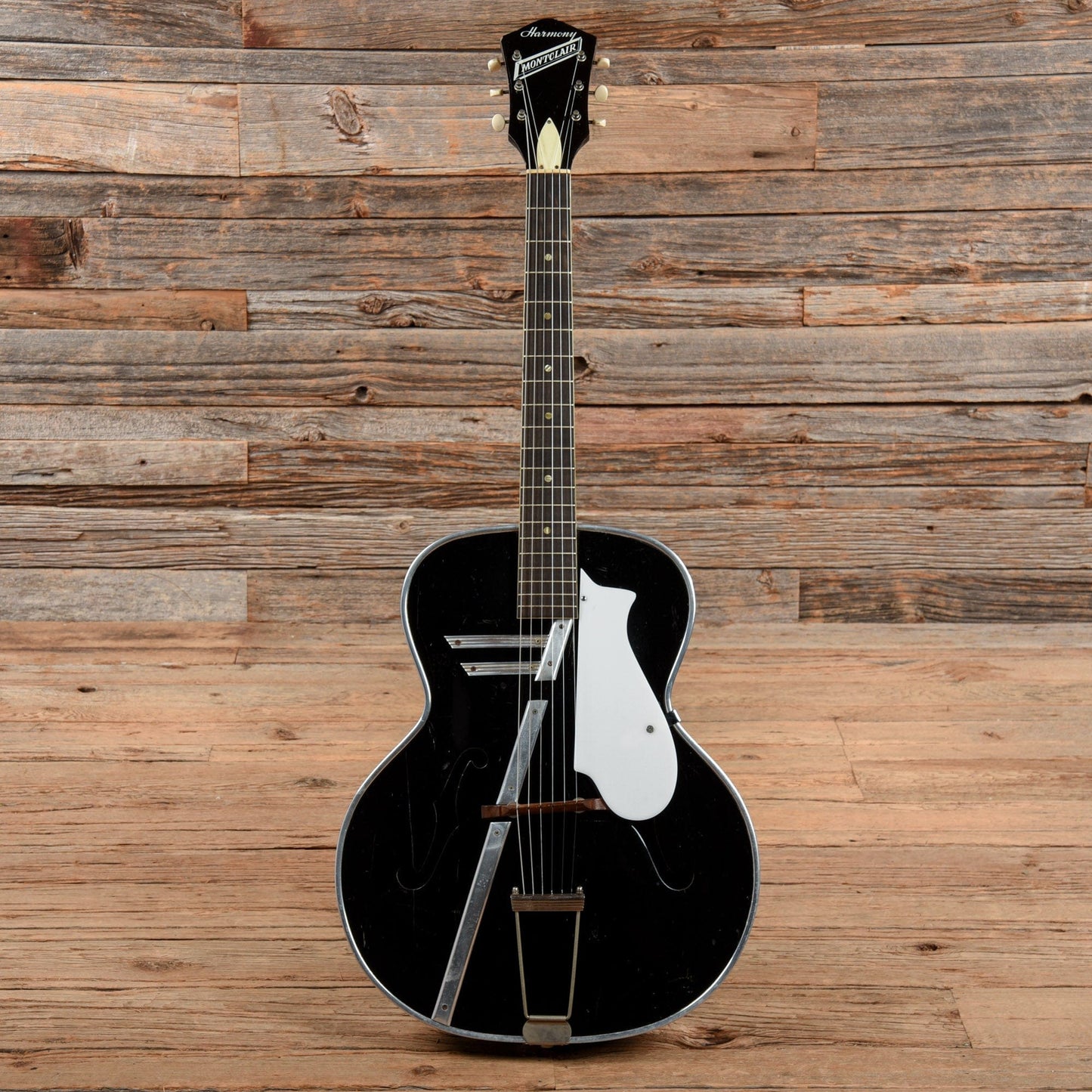 Harmony Montclair Black Electric Guitars / Hollow Body