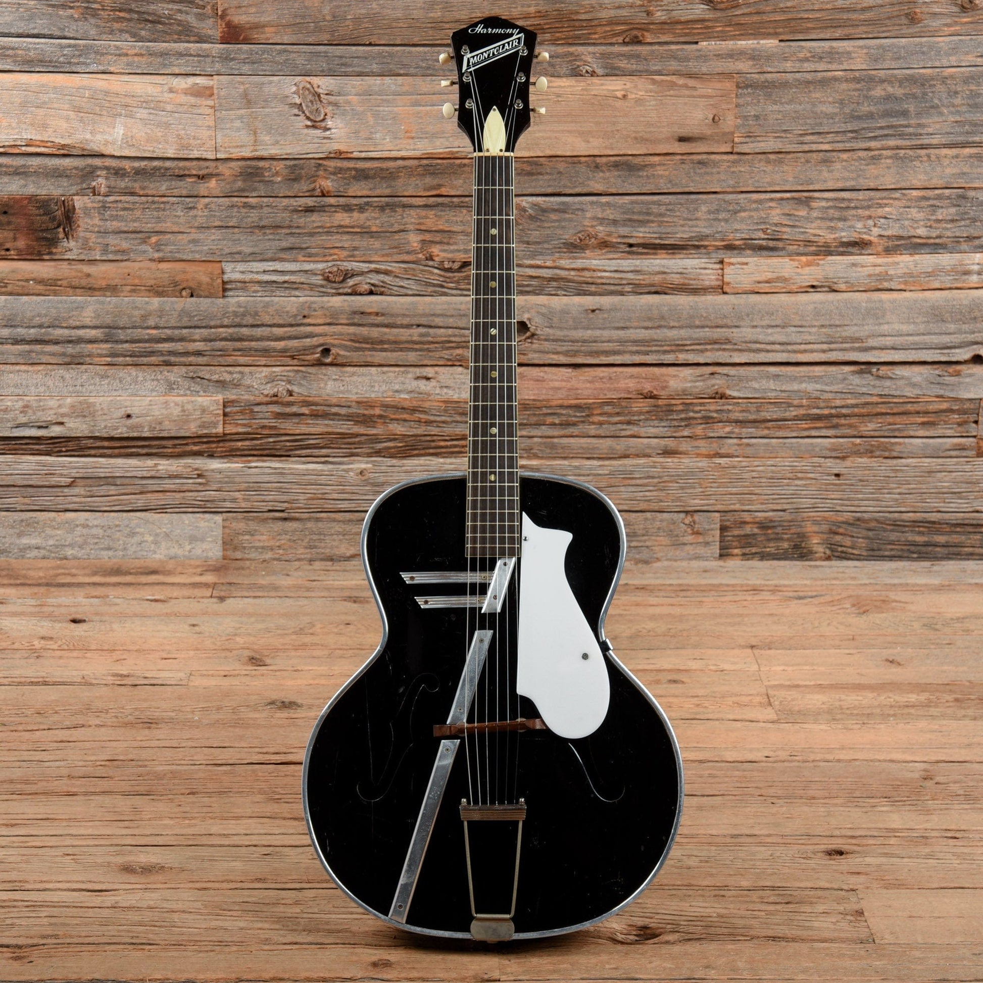 Harmony Montclair Black Electric Guitars / Hollow Body