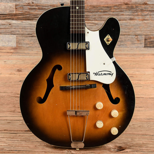 Harmony Rocket Sunburst 1960s Electric Guitars / Hollow Body