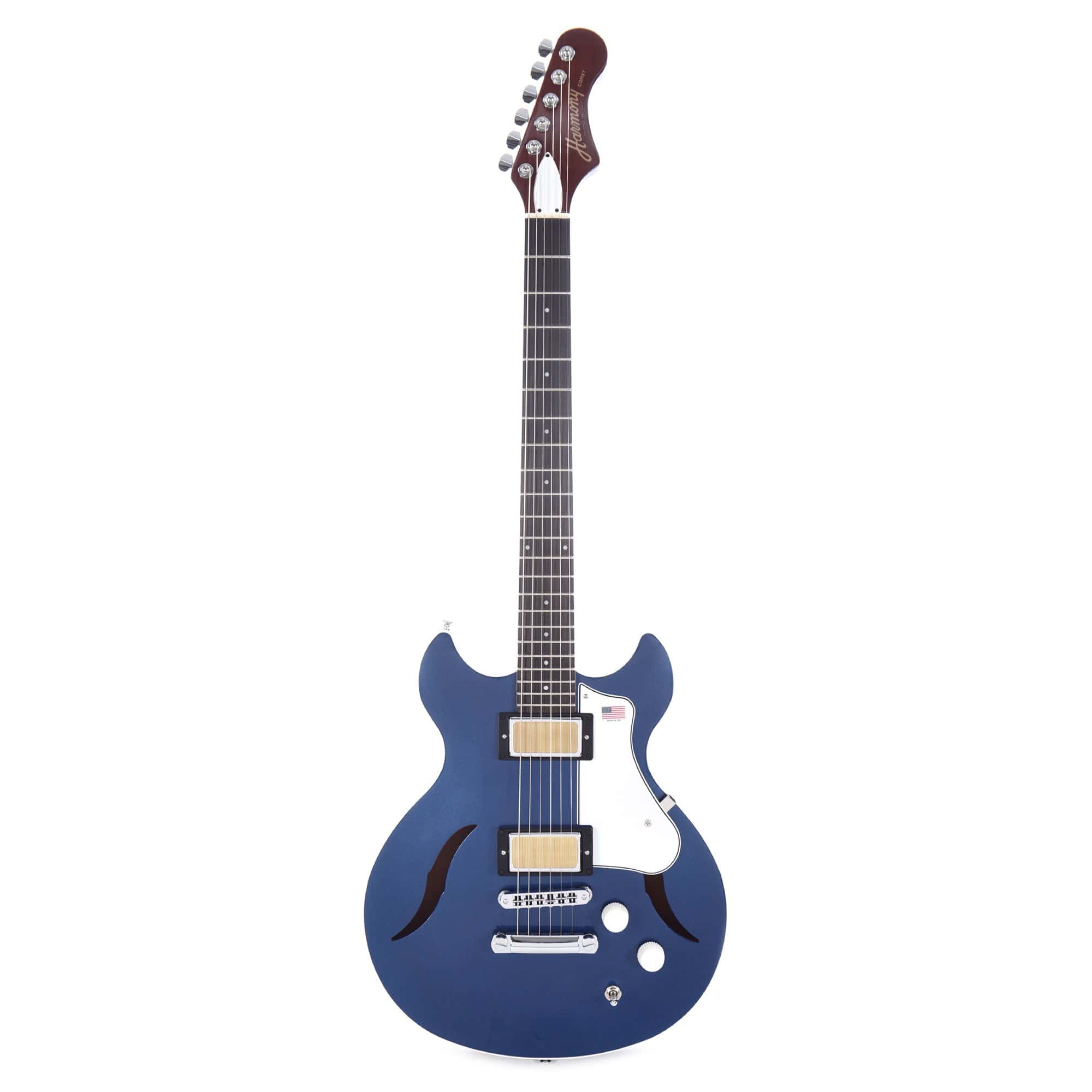 Harmony Comet Midnight Blue Electric Guitars / Semi-Hollow