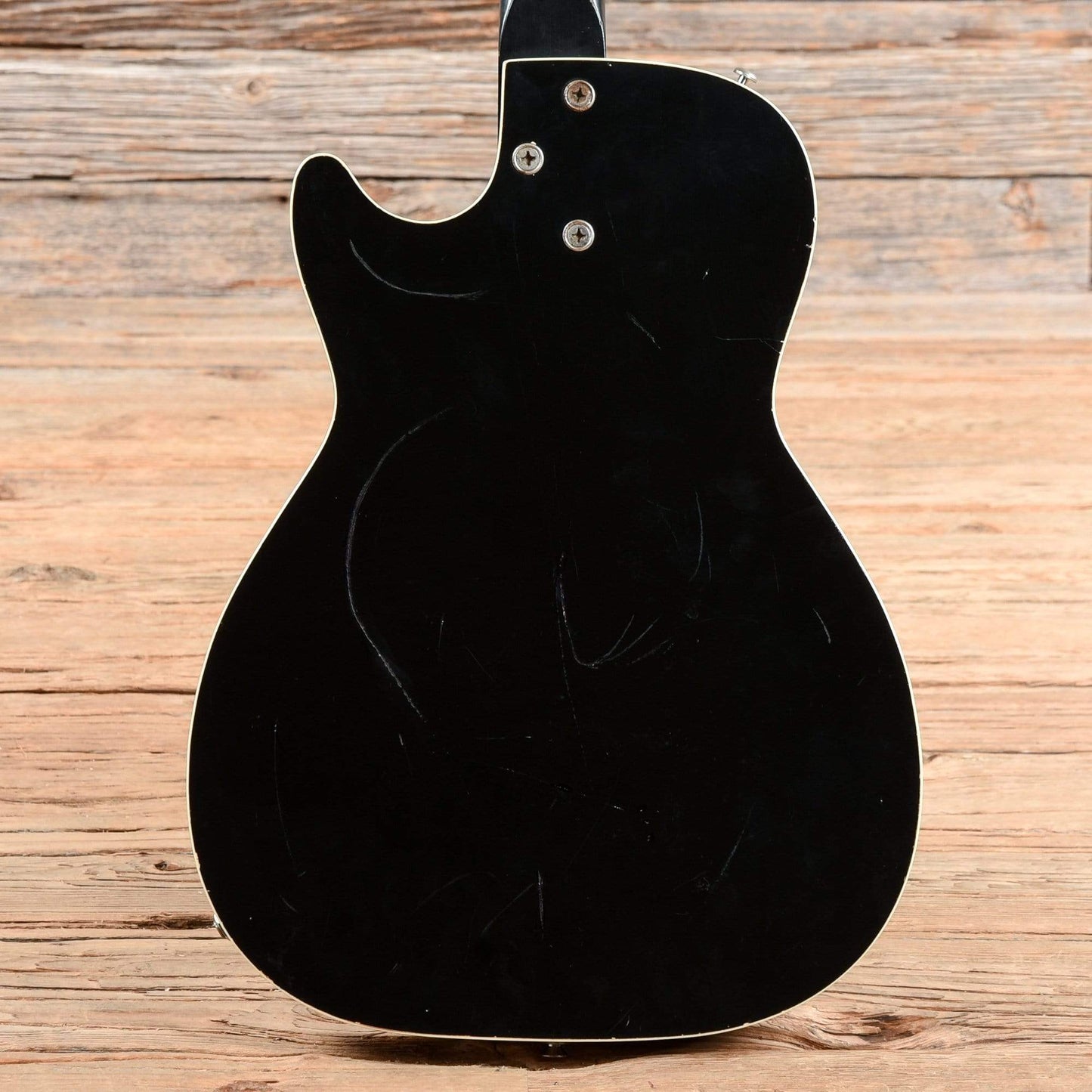 Harmony H46 Stratotone Black 1961 Electric Guitars / Semi-Hollow