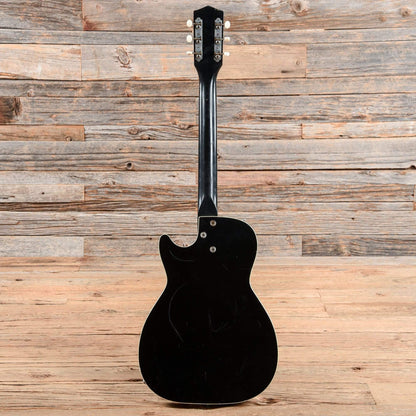 Harmony H46 Stratotone Black 1961 Electric Guitars / Semi-Hollow